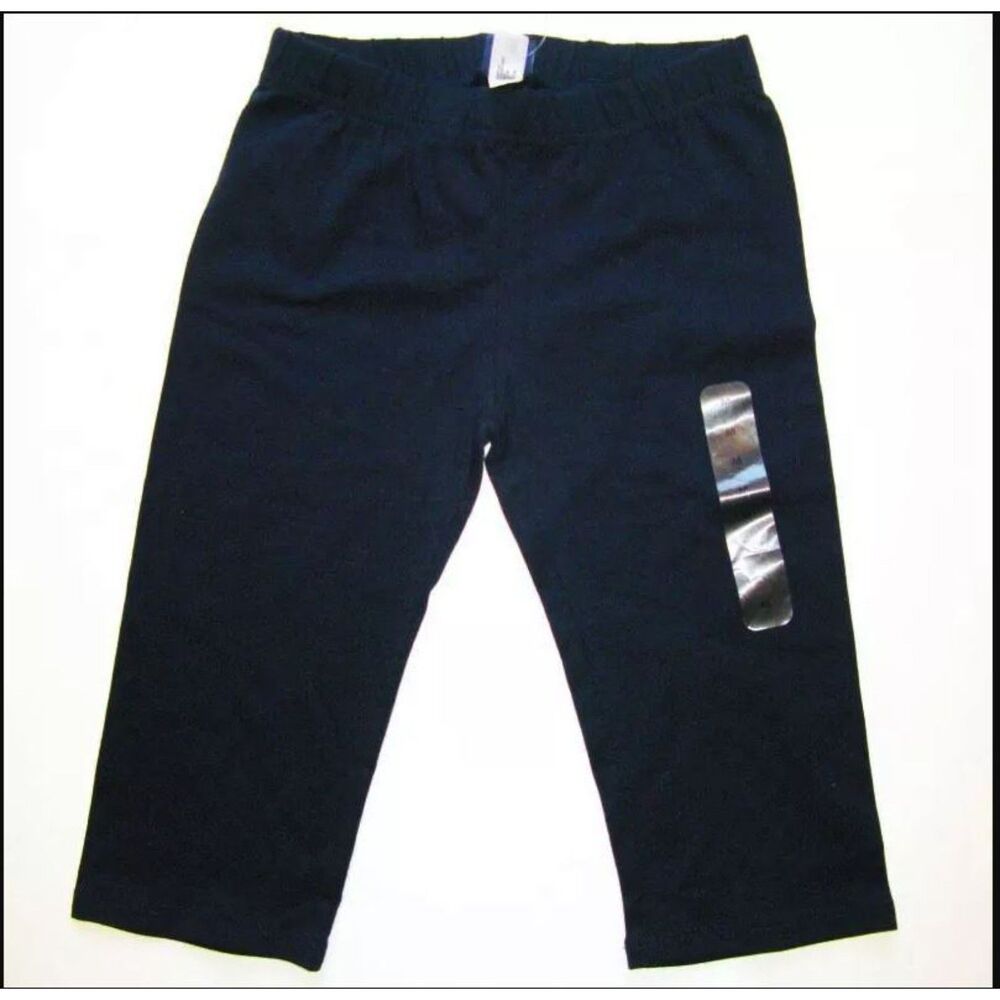 NWT Gap kids girls knit navy blue cropped capri pants leggings capris Medium 8 M